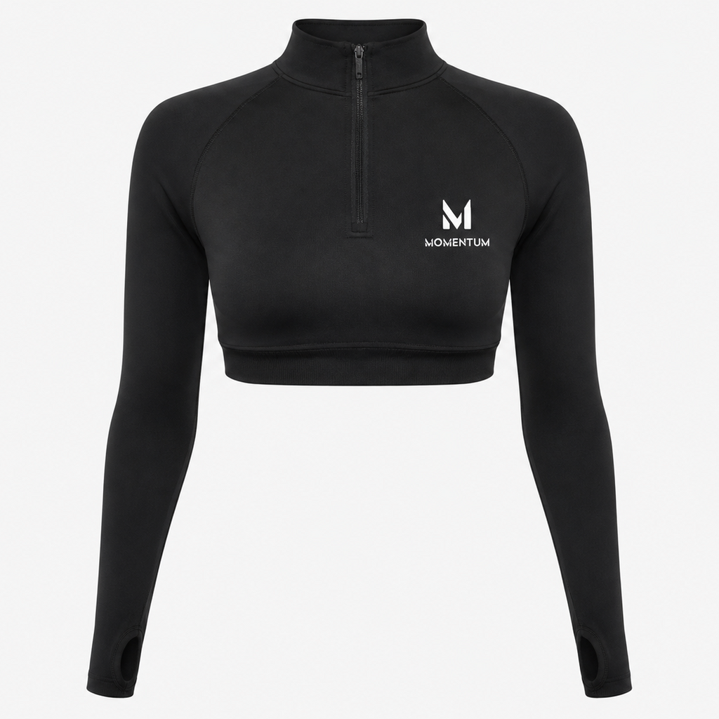 Momentum Performance Cropped 1/4 Zip