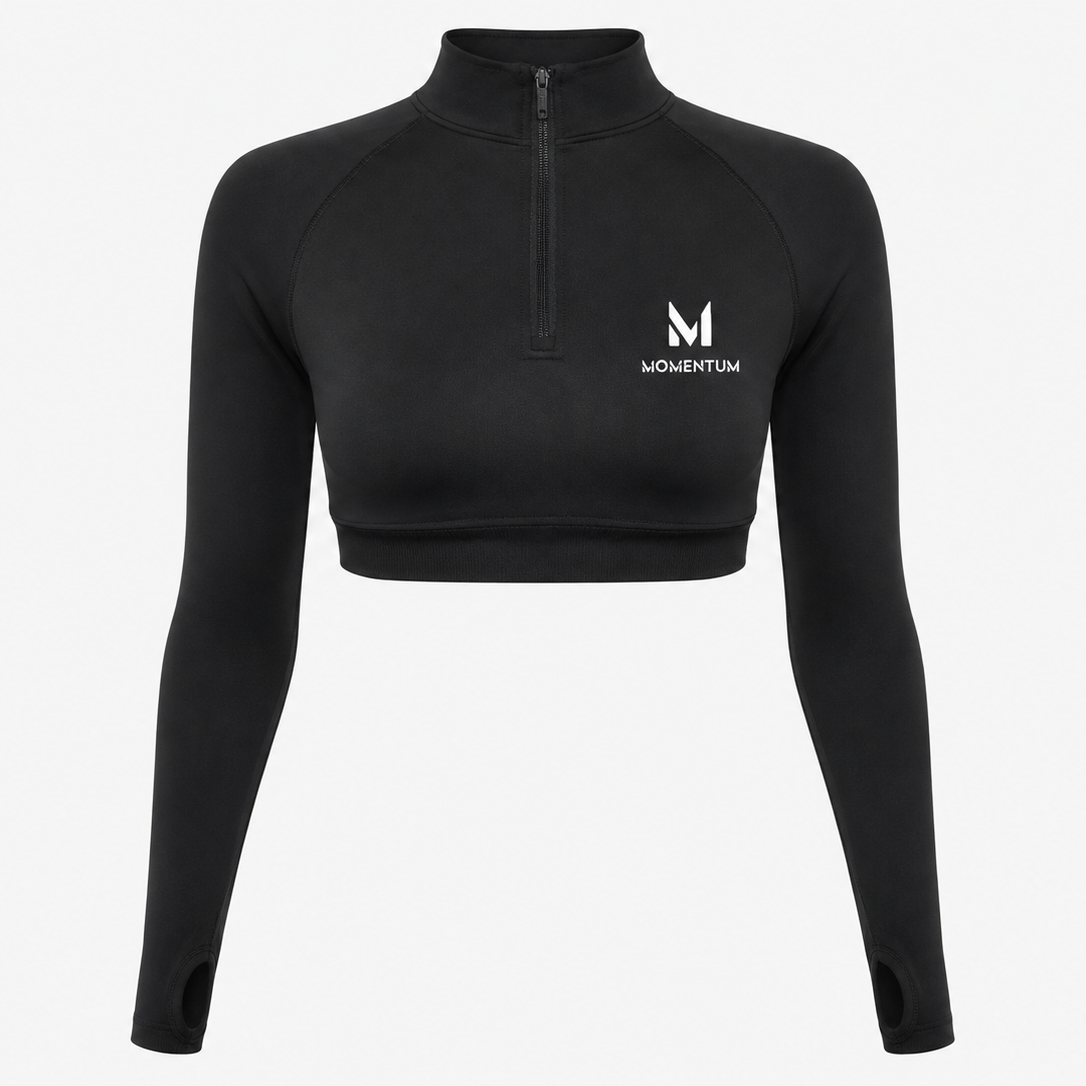 Momentum Performance Cropped 1/4 Zip